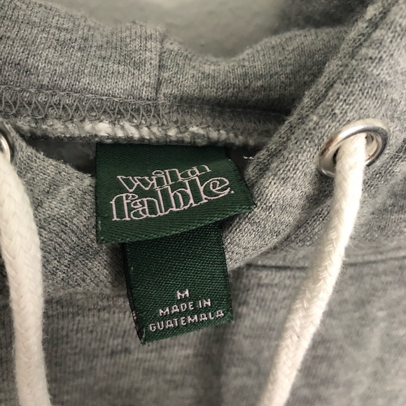 SOLD! Cropped Grey Hoodie - Picture 3 of 4